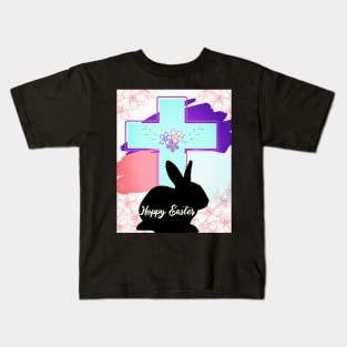 Hoppy Easter Cross Kids T-Shirt